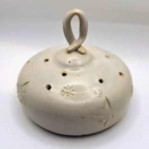 Handmade ceramic hanging bauble by Henroo Pottery — Earthernware ceramic ornamental bauble