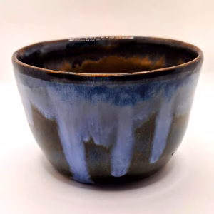 Handmade ceramic bowl by Henroo Pottery — Midnight Cascade Ceramic Bowl