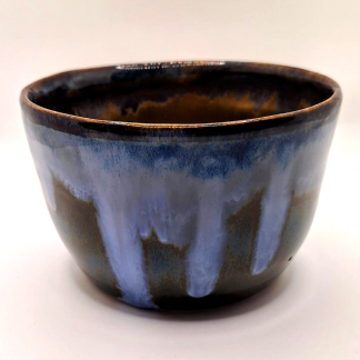 Midnight Cascade Ceramic Bowl