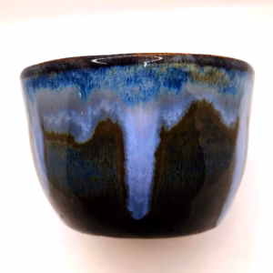Handmade ceramic bowl by Henroo Pottery — Midnight Cascade Ceramic Bowl