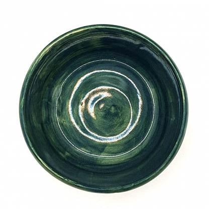 Green ceramic bowl - Image 2
