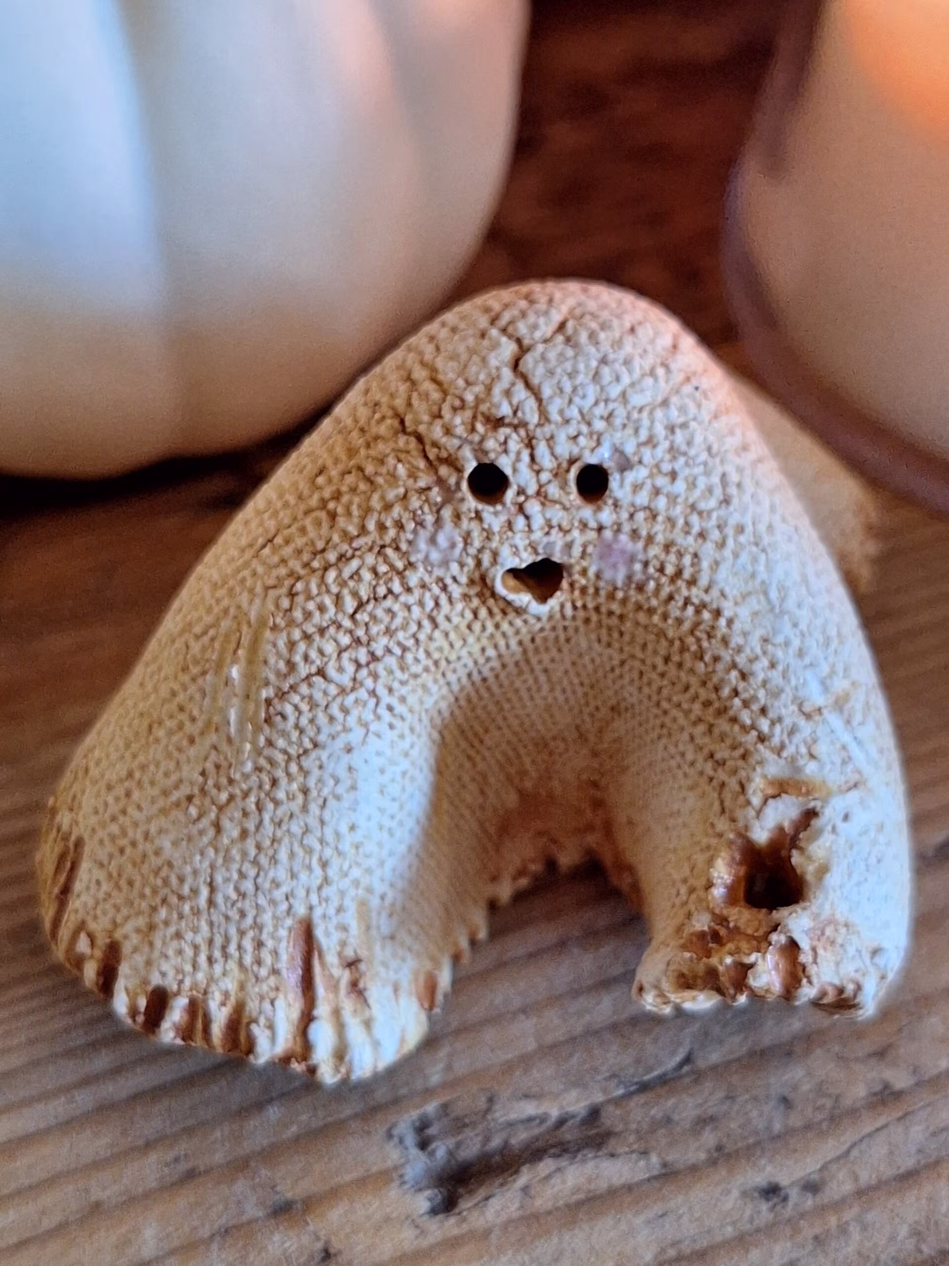 Handmade ceramic ghost figurine — Hessy by Henroo Pottery