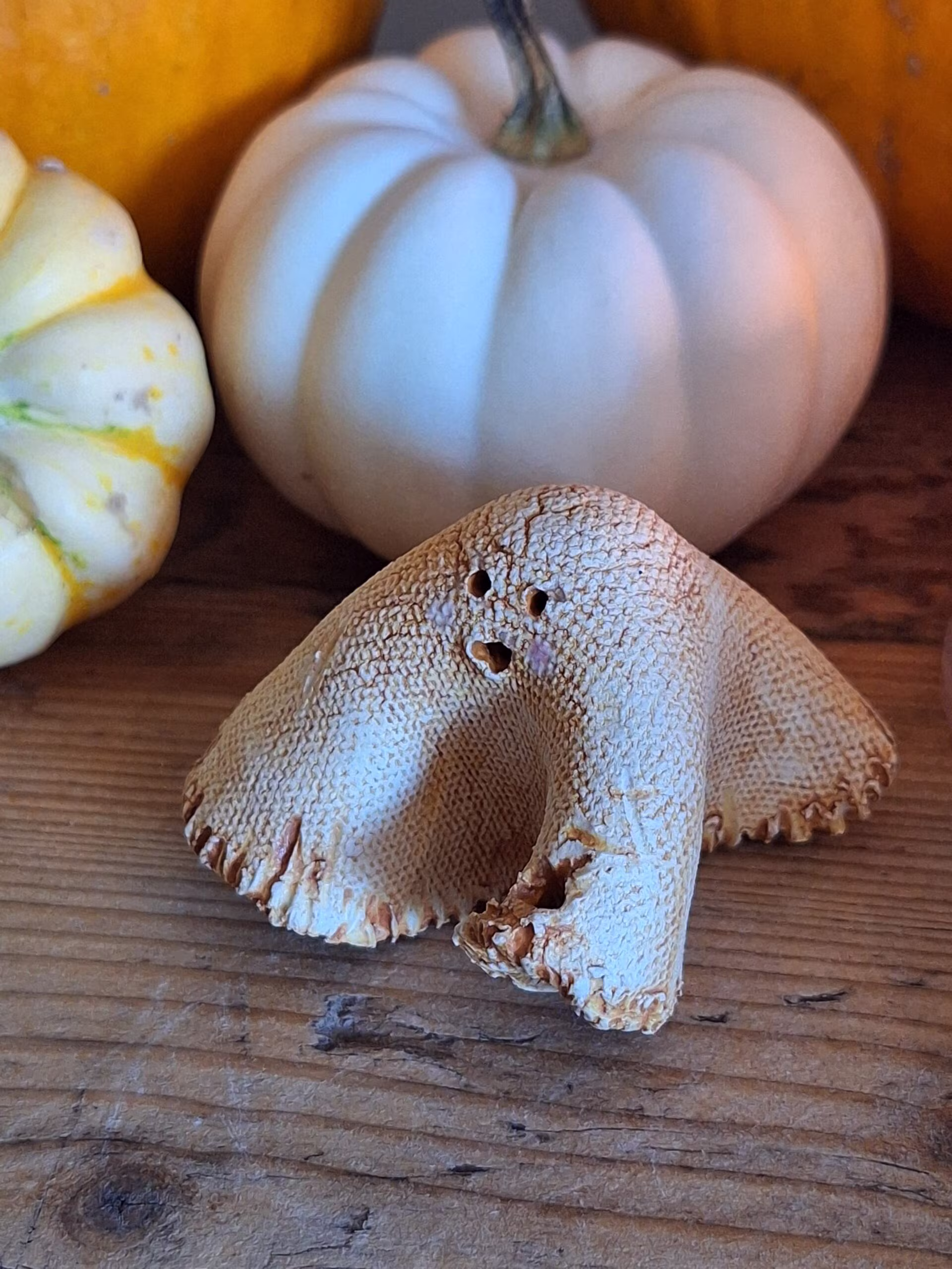 Handmade ceramic ghost figurine — Hessy by Henroo Pottery